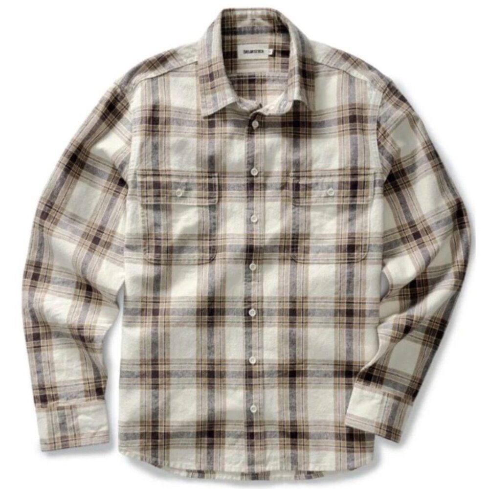 NWT Taylor Stitch The Craftsman Shirt in Canteen Plaid